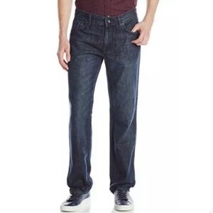 DKNY SoHo Relaxed Fit 100% Cotton Medium Dark Wash Jeans Size 38W 32L